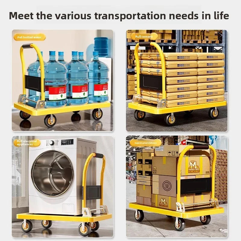 Vouwbare handkar met platte la - Pull Cart Fold recensie en prijs