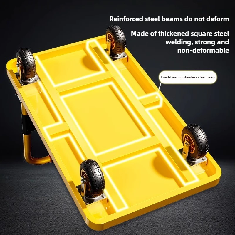 Vouwbare handkar met platte la - Pull Cart Fold recensie en prijs