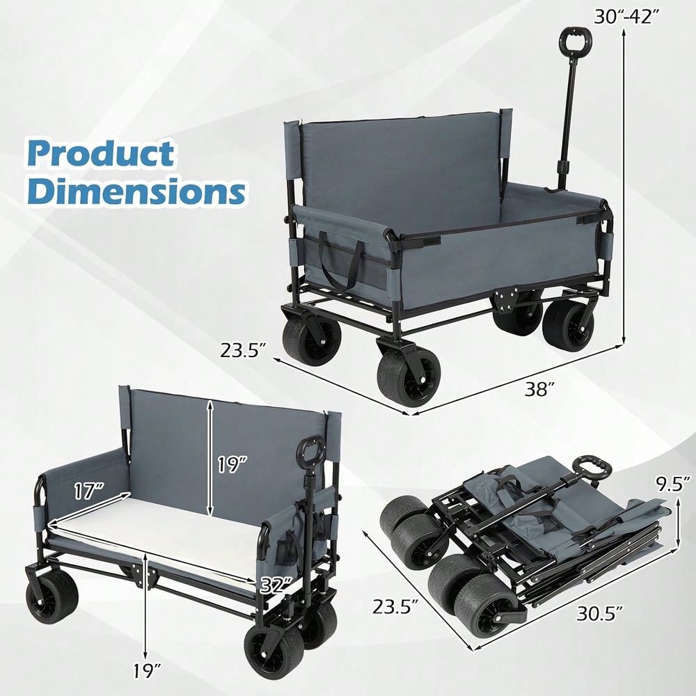 Wagenbankzitcombinatie, inklap - Pull Cart Fold recensie en prijs